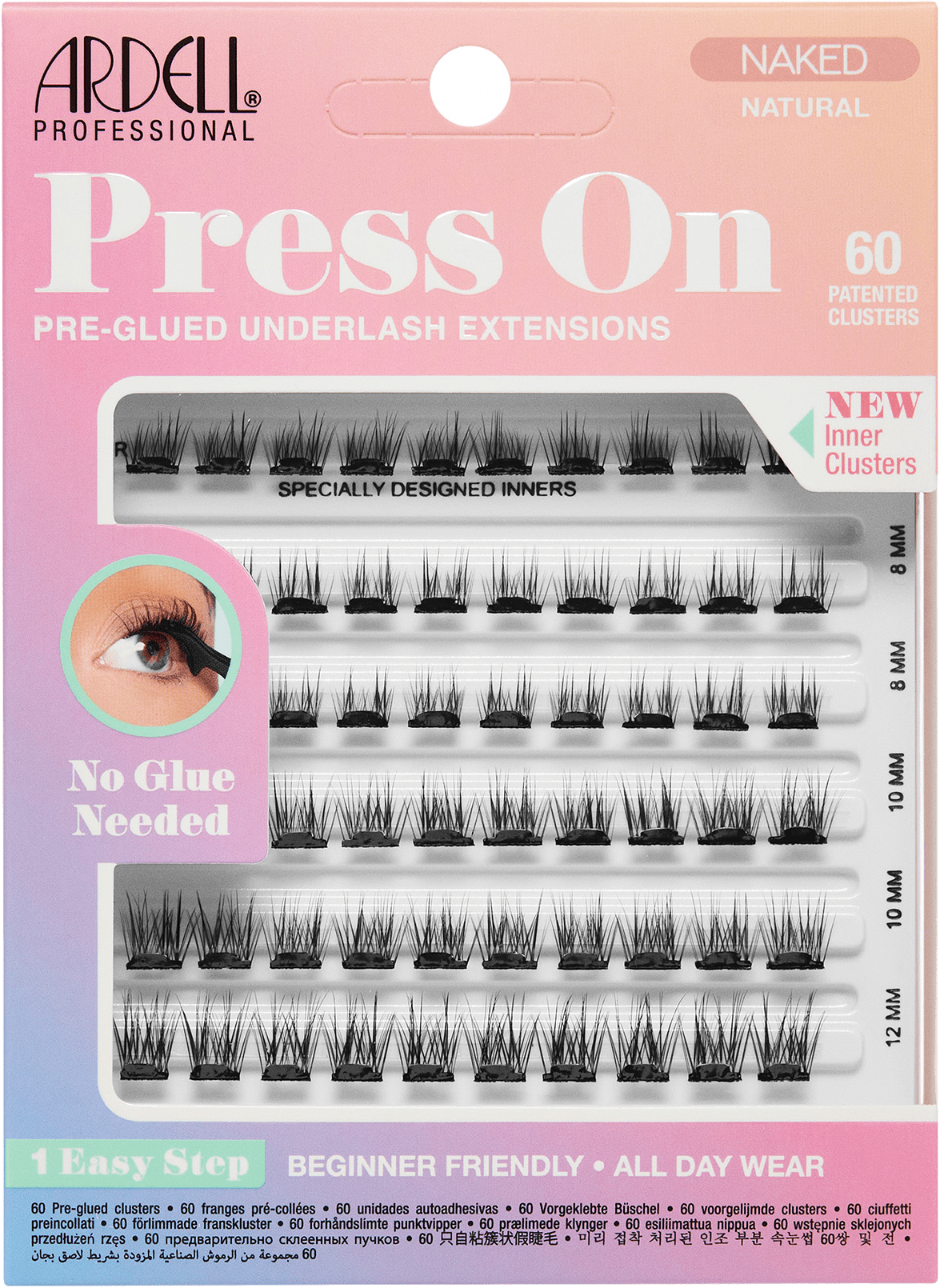 Press On Naked Natural Multipack, från Ardell, i färgen Naked Natural.