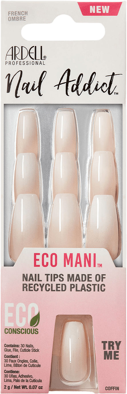 Nail Addict Eco Mani French Ombre, från Ardell, i färgen French Ombre.