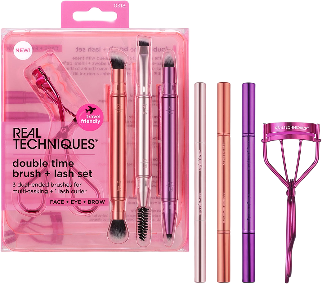 Double Time Retractable Brush Set, från Real Techniques.