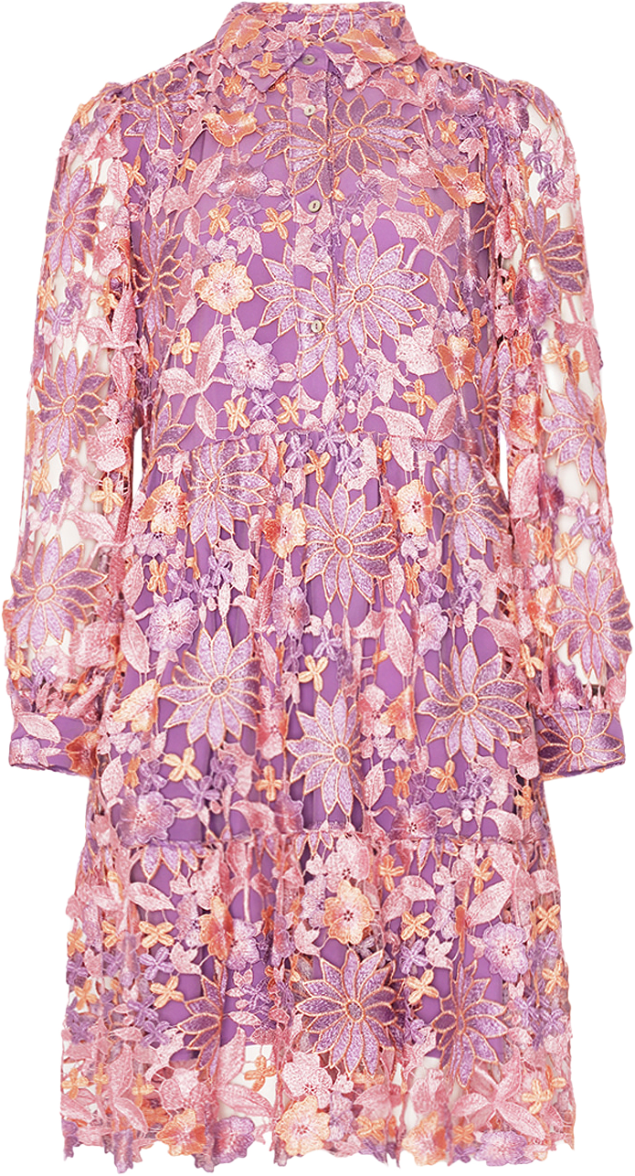 Star Ls Dress - Lilac Mix