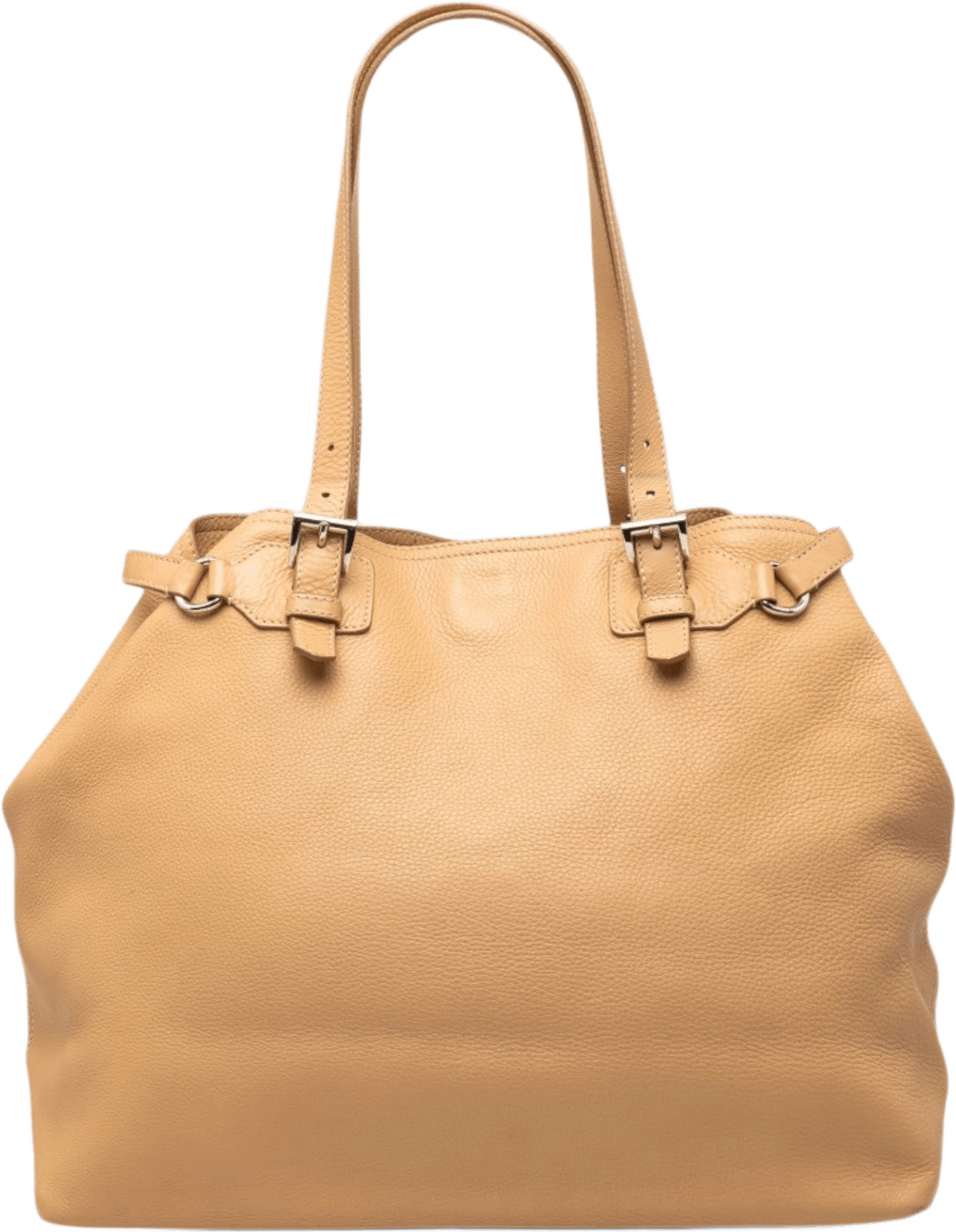 Prada Vitello Daino Tote, från Luxclusif, i färgen brun.