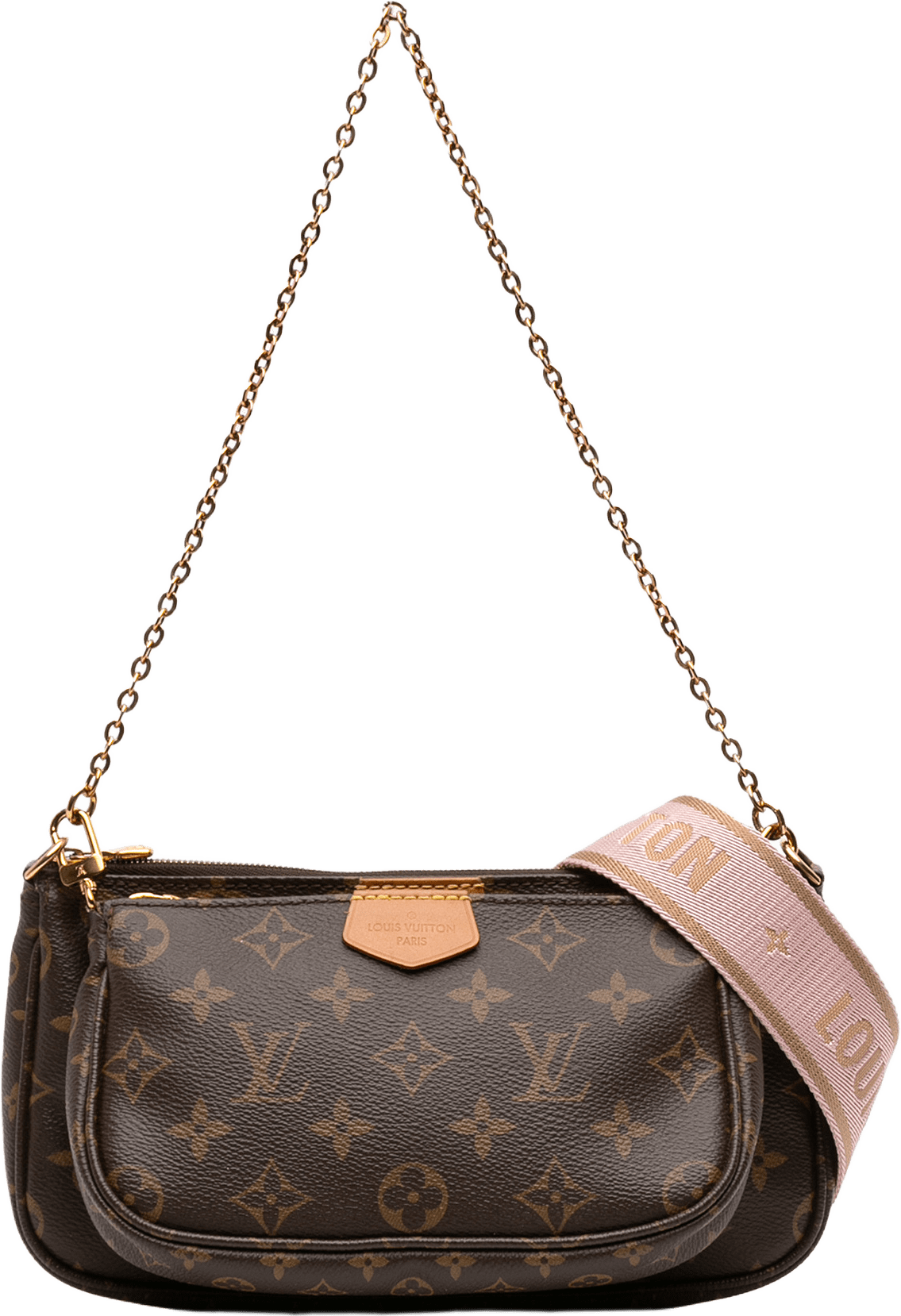 Louis Vuitton Monogram Multi Pochette Accessoires, från Luxclusif, i färgen brown.