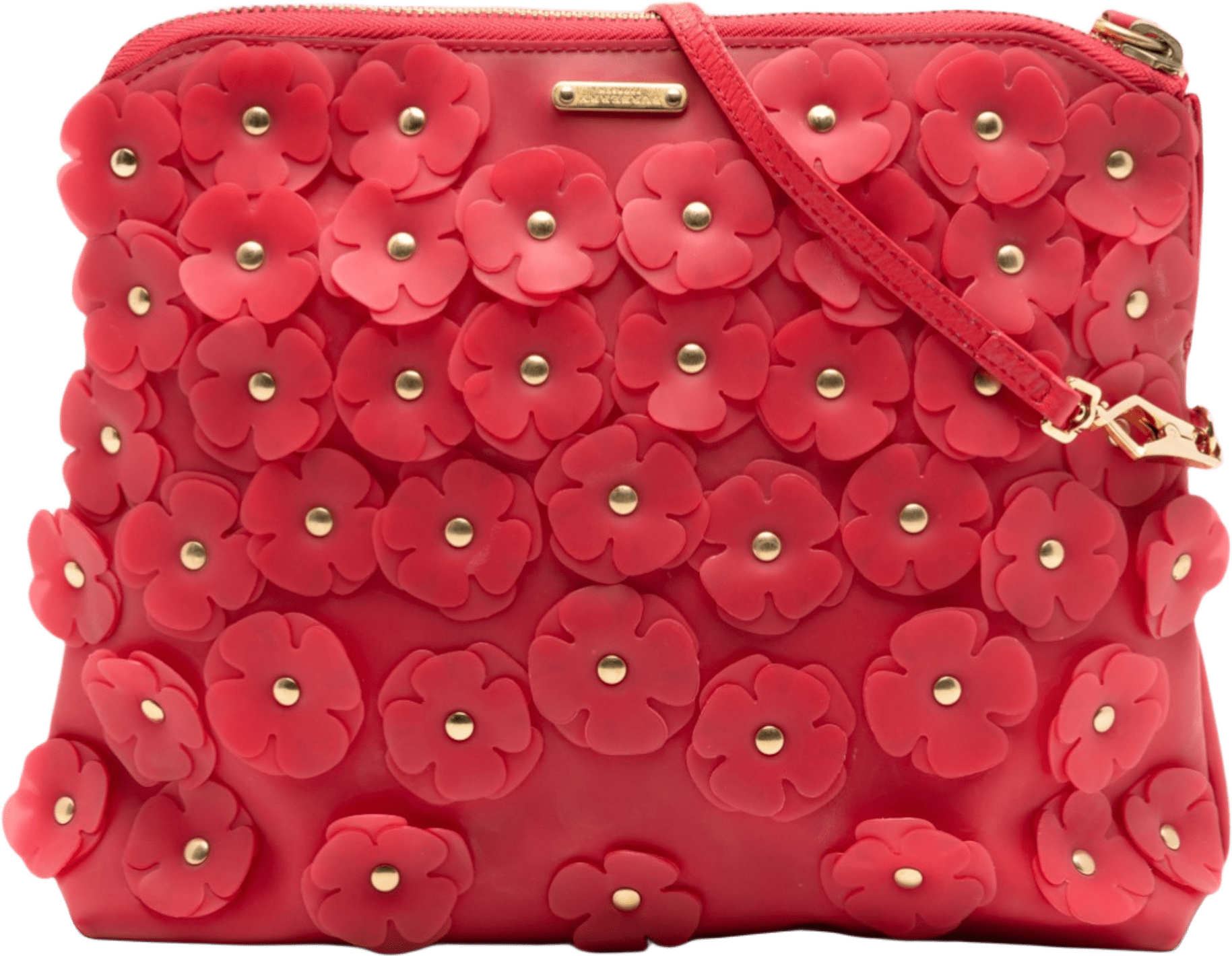 Burberry Prorsum Pvc Petal Crossbody, från Luxclusif, i färgen red.