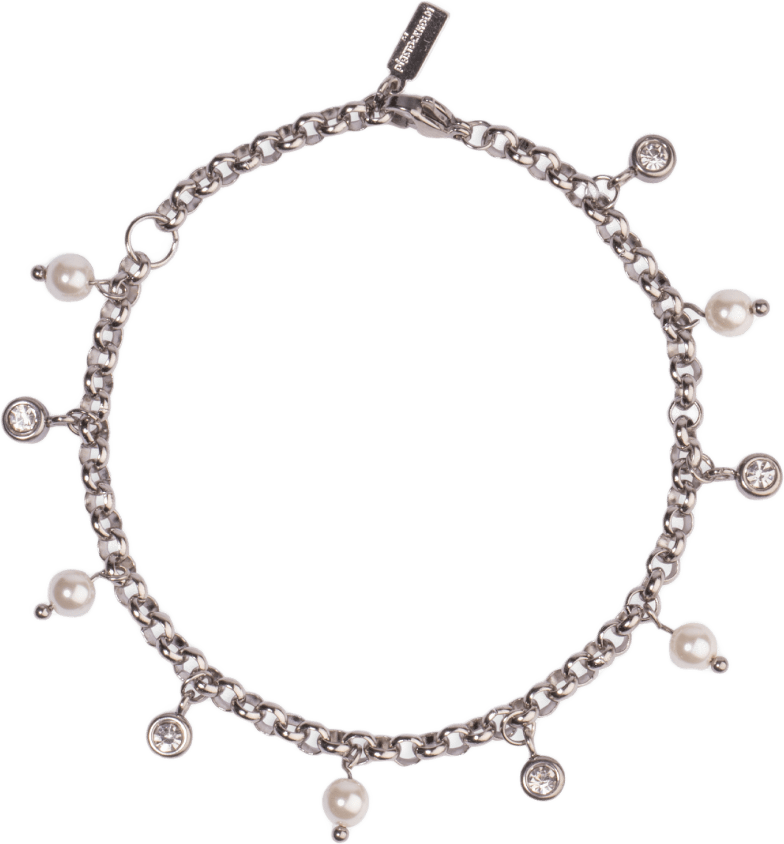 Petite Pearl Armband, från pfgSTOCKHOLM, i färgen silver.