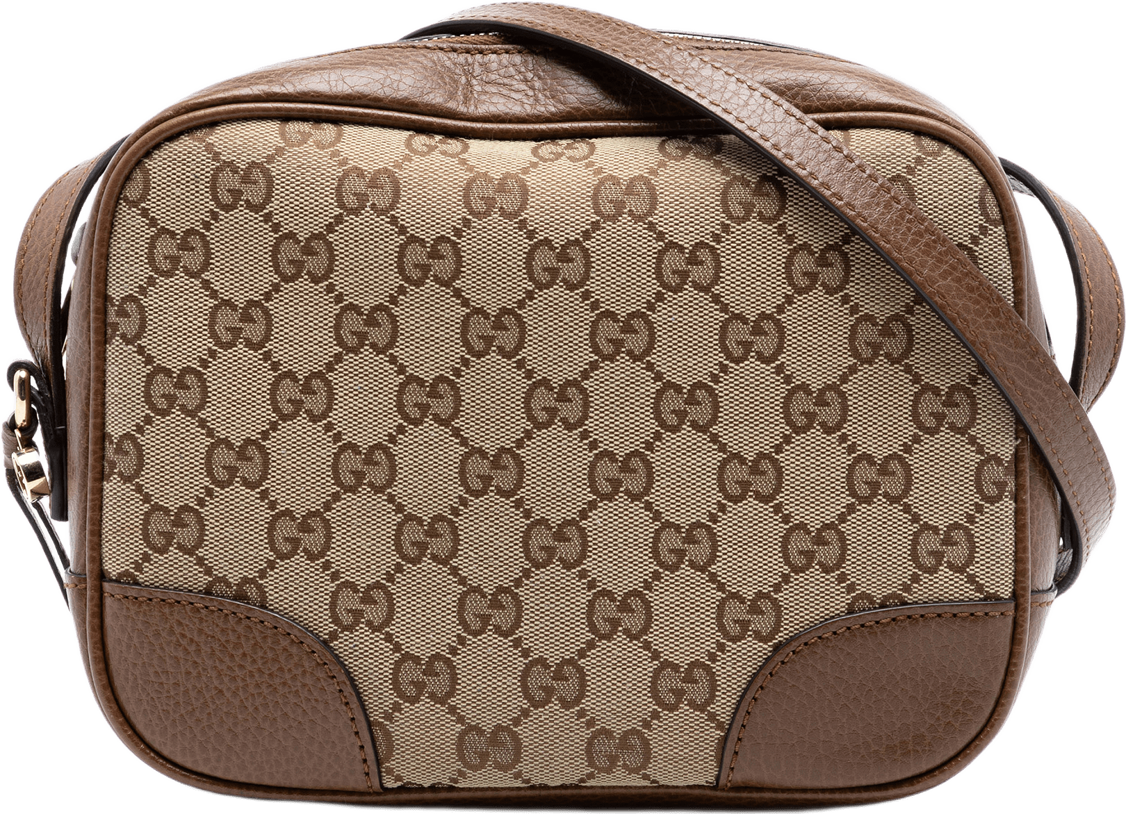 Gucci Gg Canvas Bree Crossbody, från Luxclusif, i färgen beige.