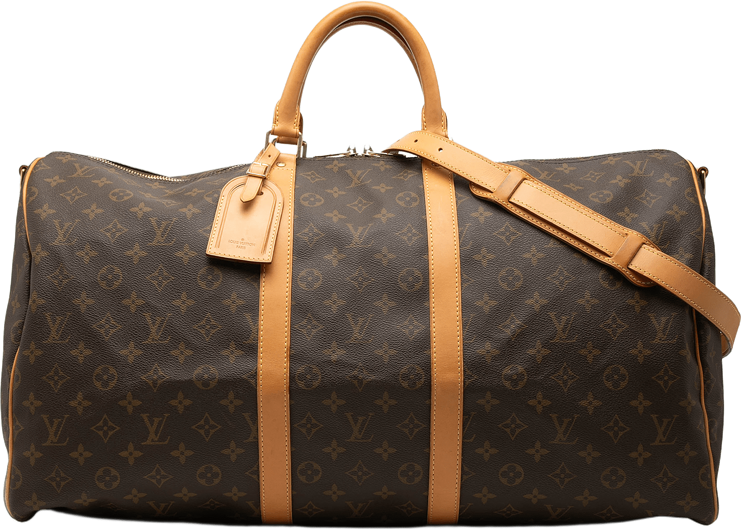 Louis Vuitton Monogram Keepall Bandouliere 55, från Luxclusif, i färgen brown.