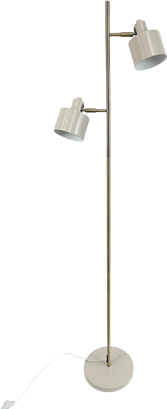 Ocean Floor Lamp, från Dyberg Larsen, i färgen beige/ brass.