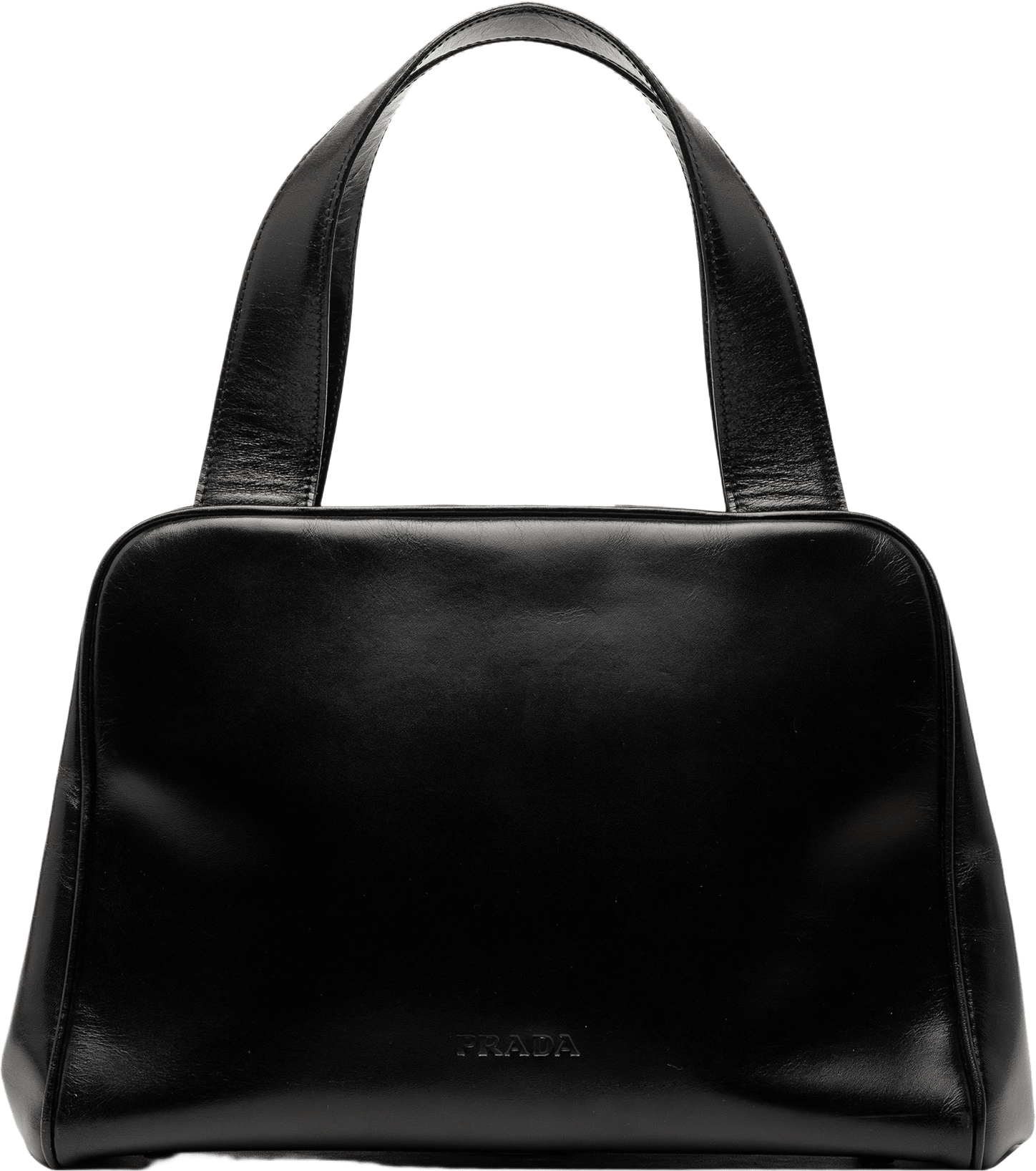 Prada Vitello Cernier Frame Handbag, från Luxclusif, i färgen black.