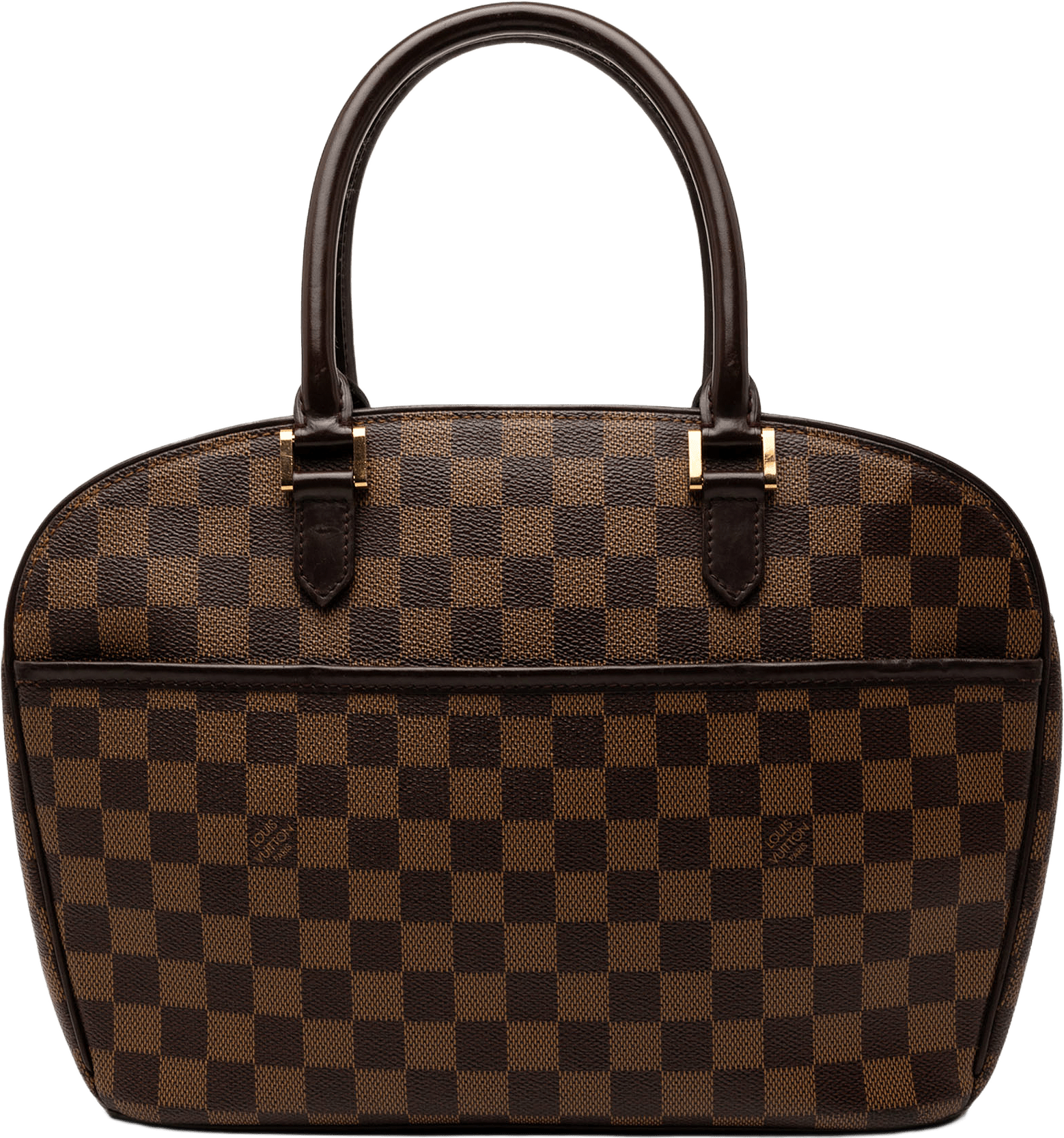 Louis Vuitton Damier Ebene Sarria Horizontal, från Luxclusif, i färgen brown.