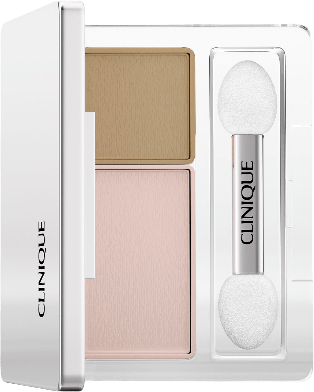 All About Shadow Duo Eyeshadow, från Clinique, i färgen Seashell Pink / Fawn Satin.