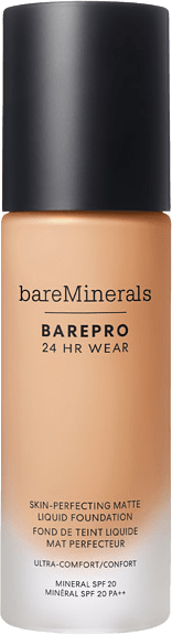 BAREPRO 24H Matte Comfort Liquid Foundation, från bareMinerals, i färgen 28 Light Neutral.