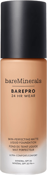 BAREPRO 24H Matte Comfort Liquid Foundation, från bareMinerals, i färgen 32 Medium Cool.