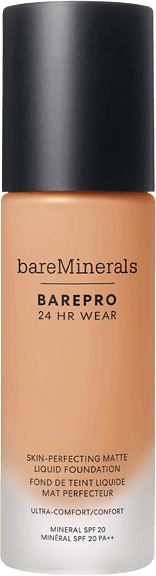 BAREPRO 24H Matte Comfort Liquid Foundation, från bareMinerals, i färgen 37 Medium Warm.