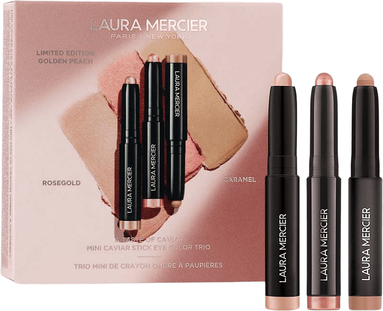 Holiday set 2026 A Taste of Caviar Mini Caviar Stick Trio, från Laura Mercier.