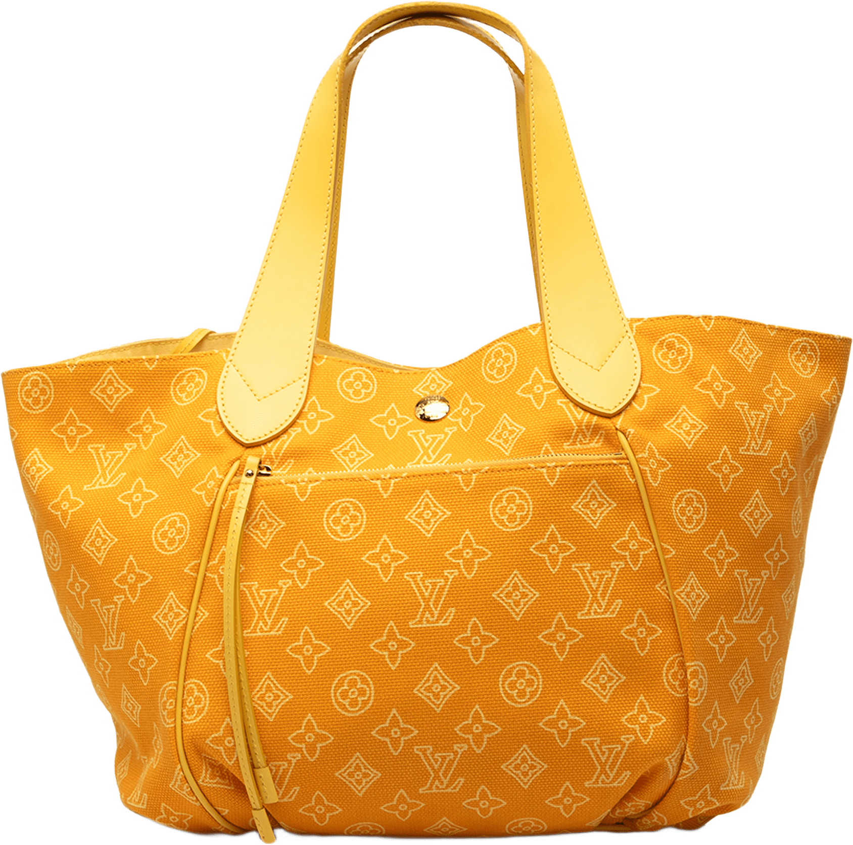Louis Vuitton Monogram Cabas Ipanema Pm, från Luxclusif, i färgen gul.