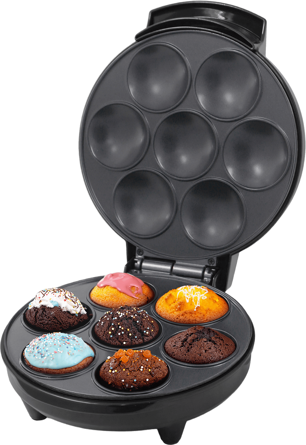 Muffin Maker Ceramic 7 Muffins 700w Mm400 Svart