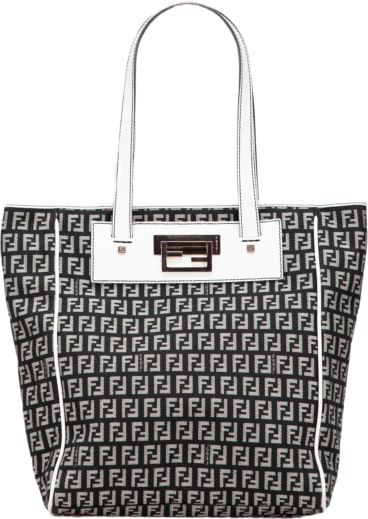 Fendi Zucchino Canvas Tote, från Luxclusif, i färgen black.