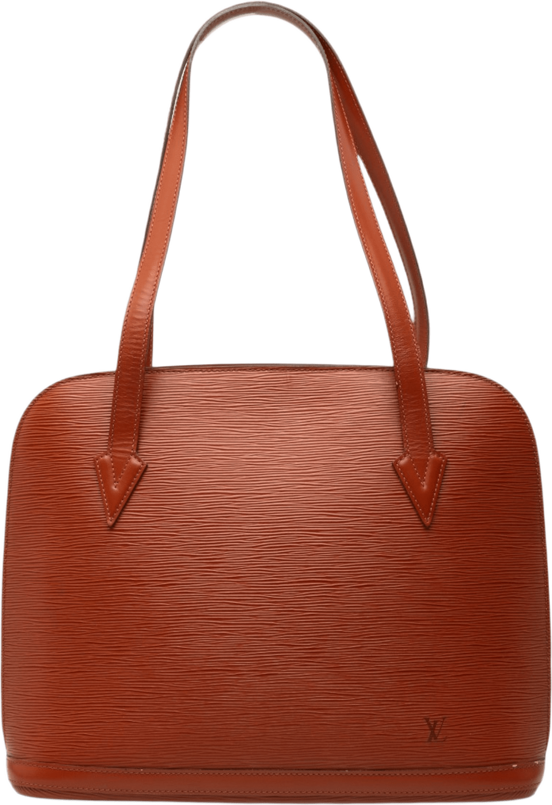 Louis Vuitton Epi Lussac, från Luxclusif, i färgen brun.