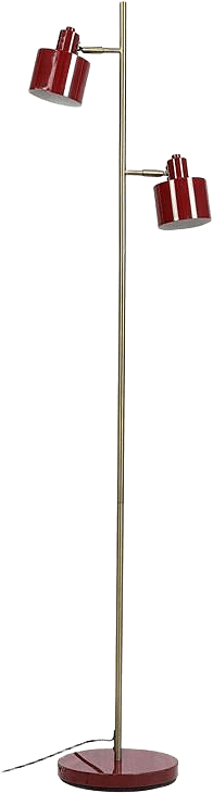 Ocean Floor Lamp, från Dyberg Larsen, i färgen dark red/ brass.