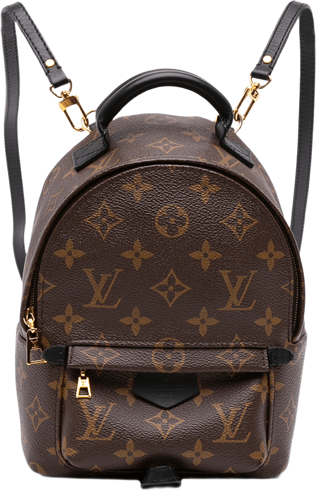 Louis Vuitton Monogram Mini Palm Springs, från Luxclusif, i färgen brun.