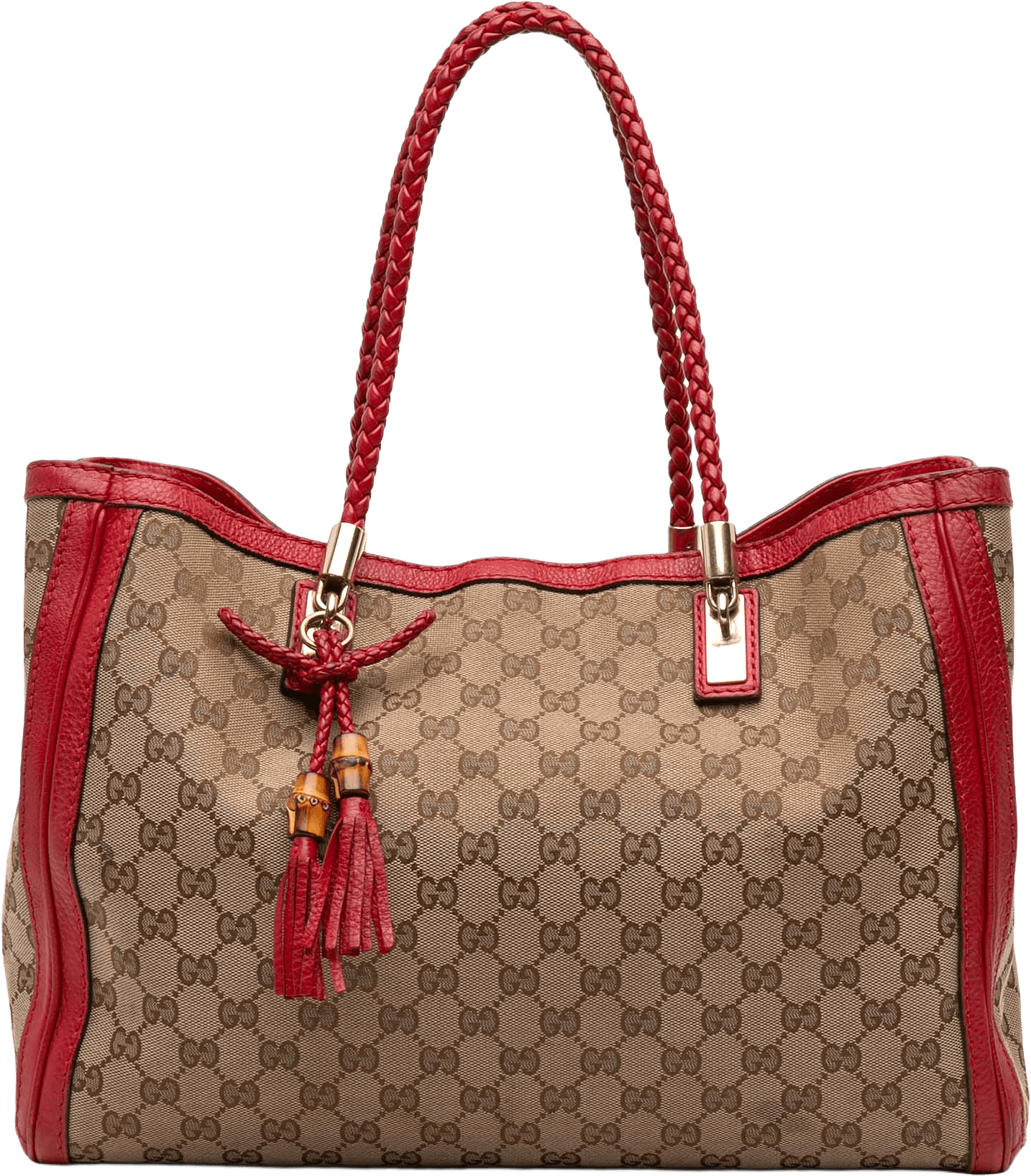 Gucci Medium Gg Canvas Bella Tote, från Luxclusif, i färgen beige.