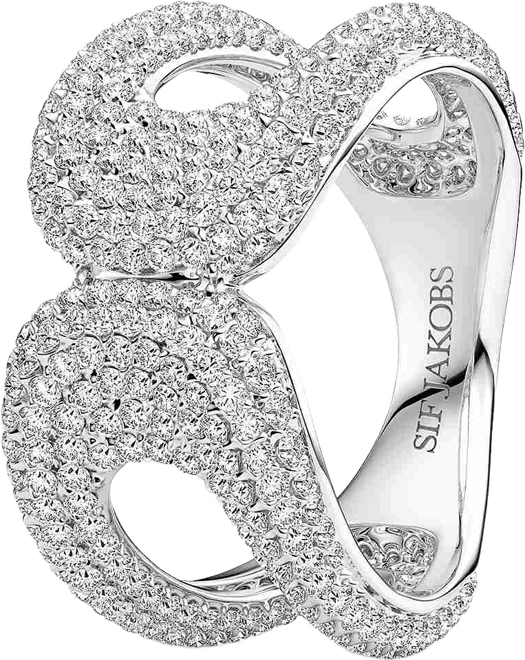 Borsa Due Grande Ring, från Sif Jakobs Jewellery, i färgen silver.