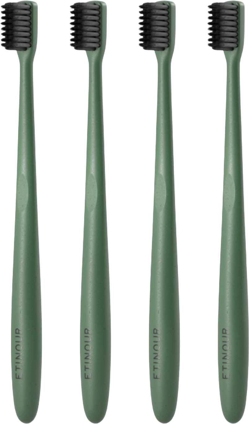 Essential Toothbrush Quad Kit, från Etinour, i färgen grön.