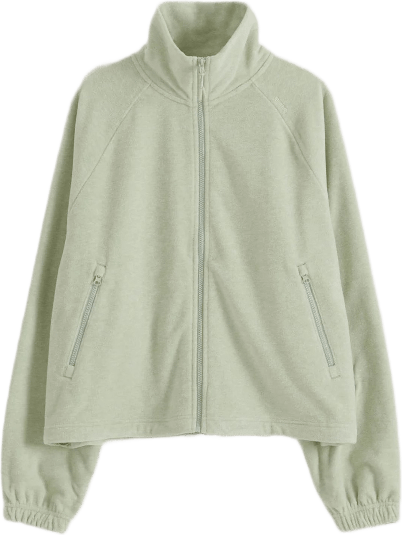 Fleece Zip Jacket, från aim'n, i färgen pistachio.