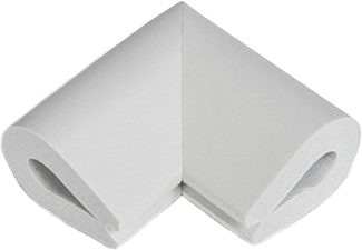 Hörnskydd Safetycornerguard Matteo U-shape Homesafety 4-pack, från HomeSafety, i färgen antikgrå.