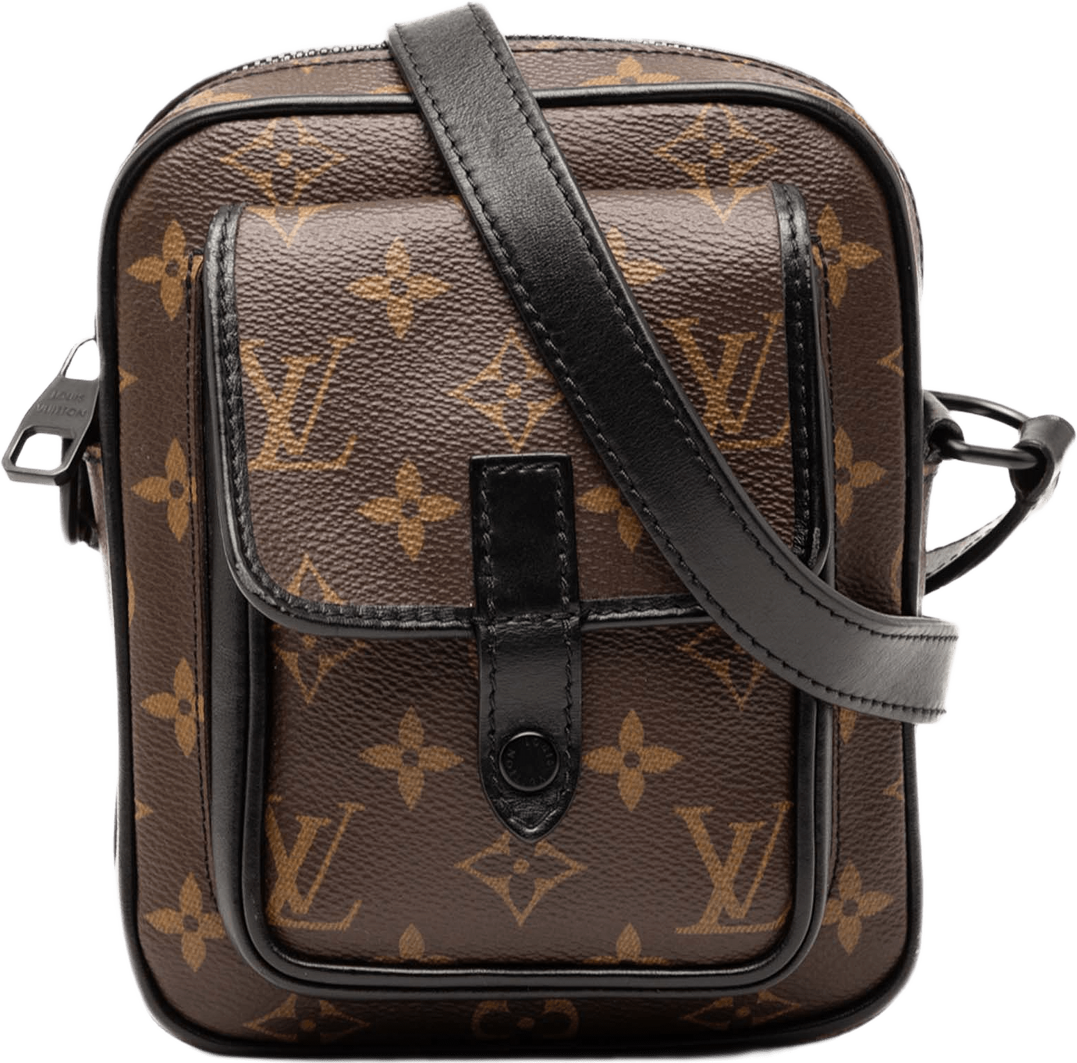 Louis Vuitton Monogram Macassar Christopher Wearable, från Luxclusif, i färgen brun.