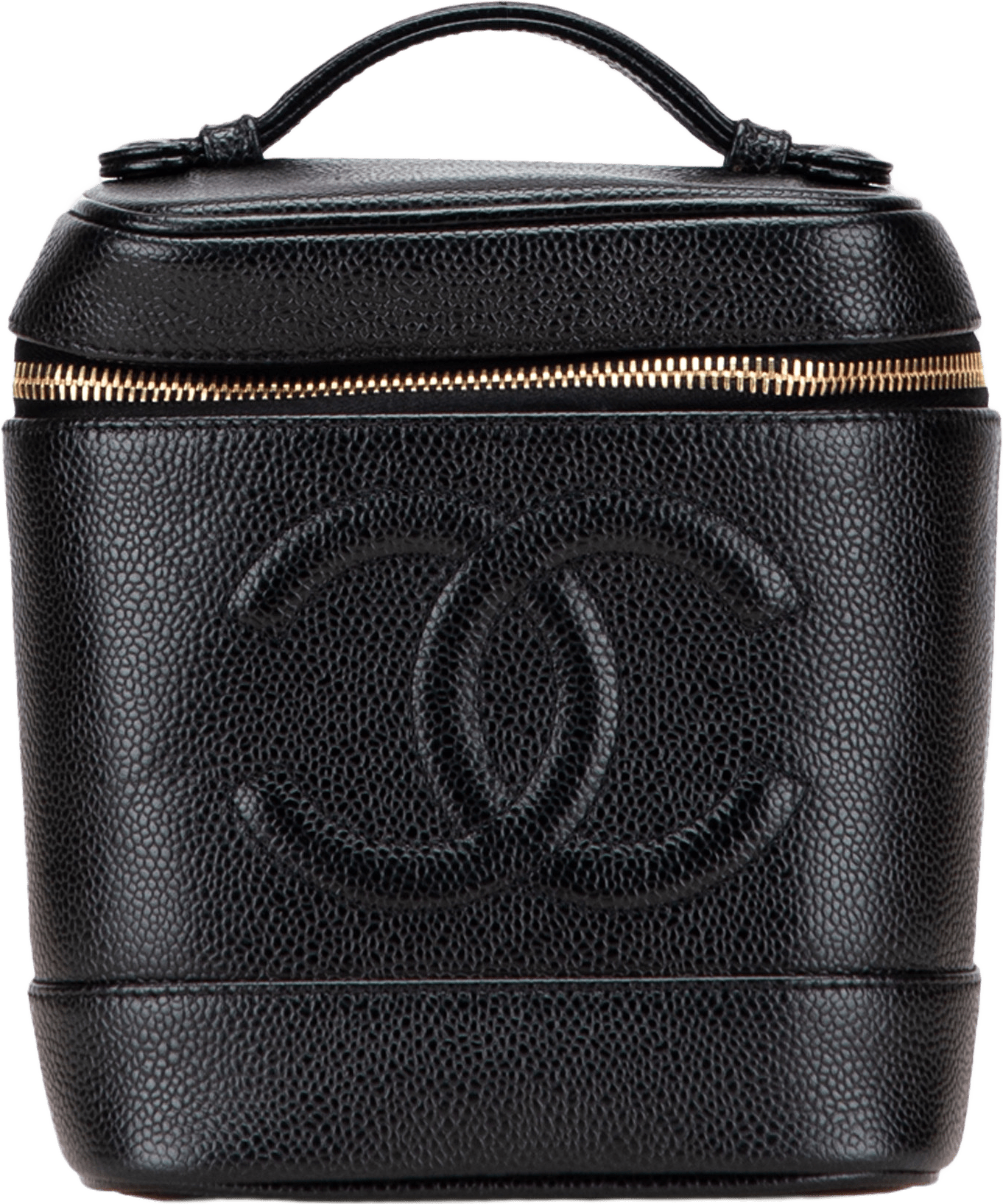 Chanel Cc Caviar Vanity Bag, från Luxclusif, i färgen black.