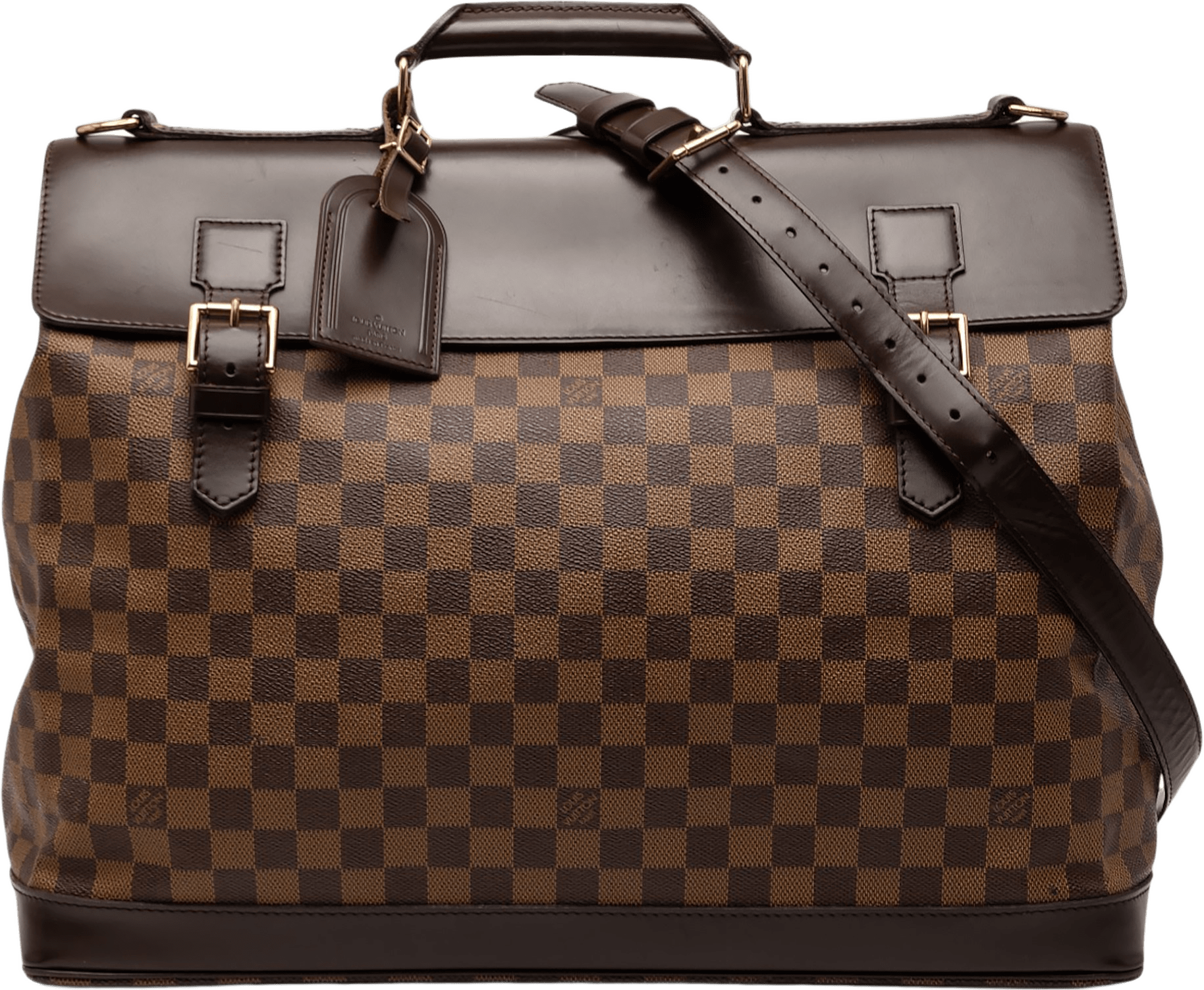 Louis Vuitton Damier Ebene West End Pm, från Luxclusif, i färgen brown.