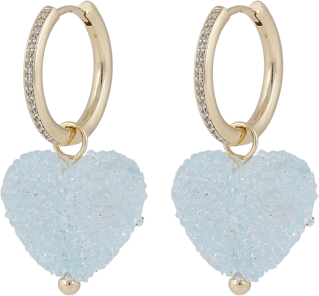 Sugar Hearts Pendant Ear
