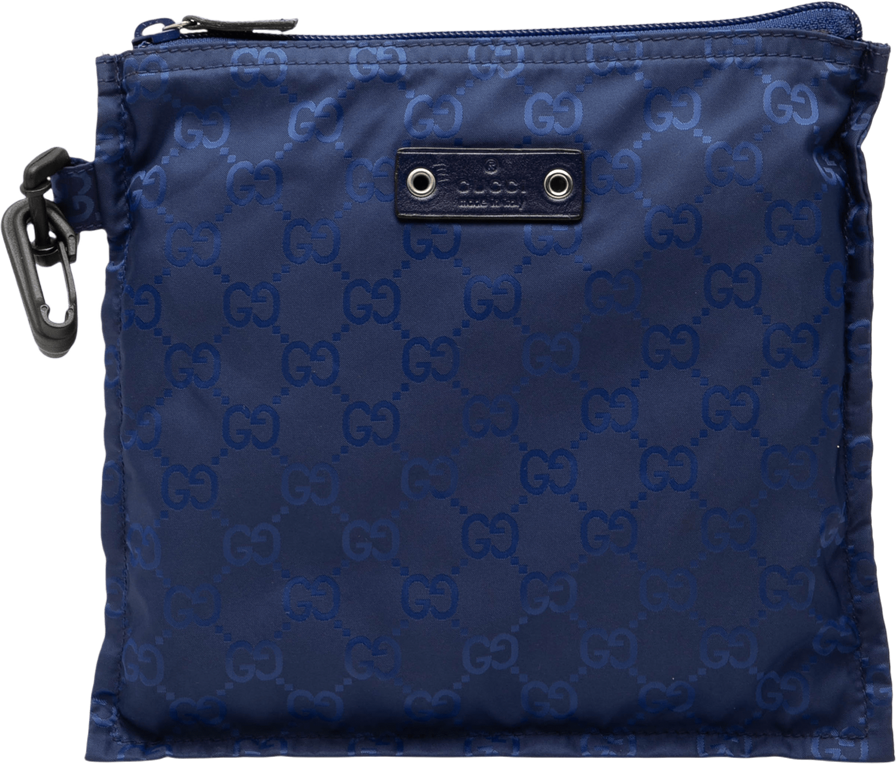 Gucci Gg Nylon Pouch, från Luxclusif, i färgen blue.
