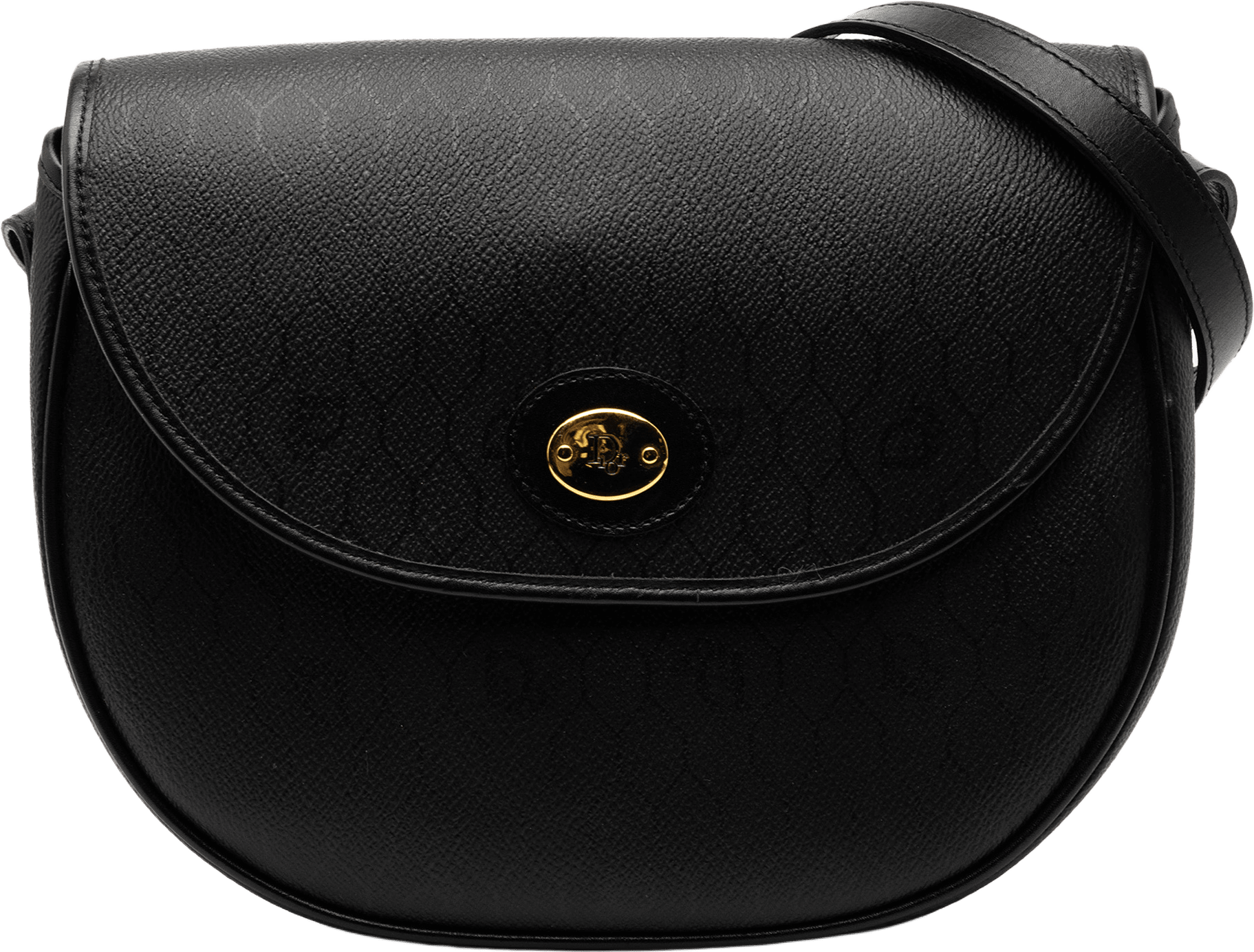 Dior Honeycomb Coated Canvas Crossbody, från Luxclusif, i färgen black.