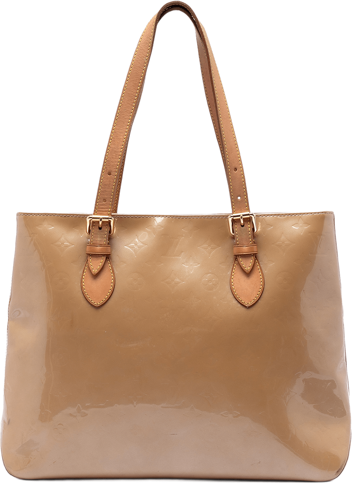 Louis Vuitton Monogram Vernis Brentwood, från Luxclusif, i färgen brown.