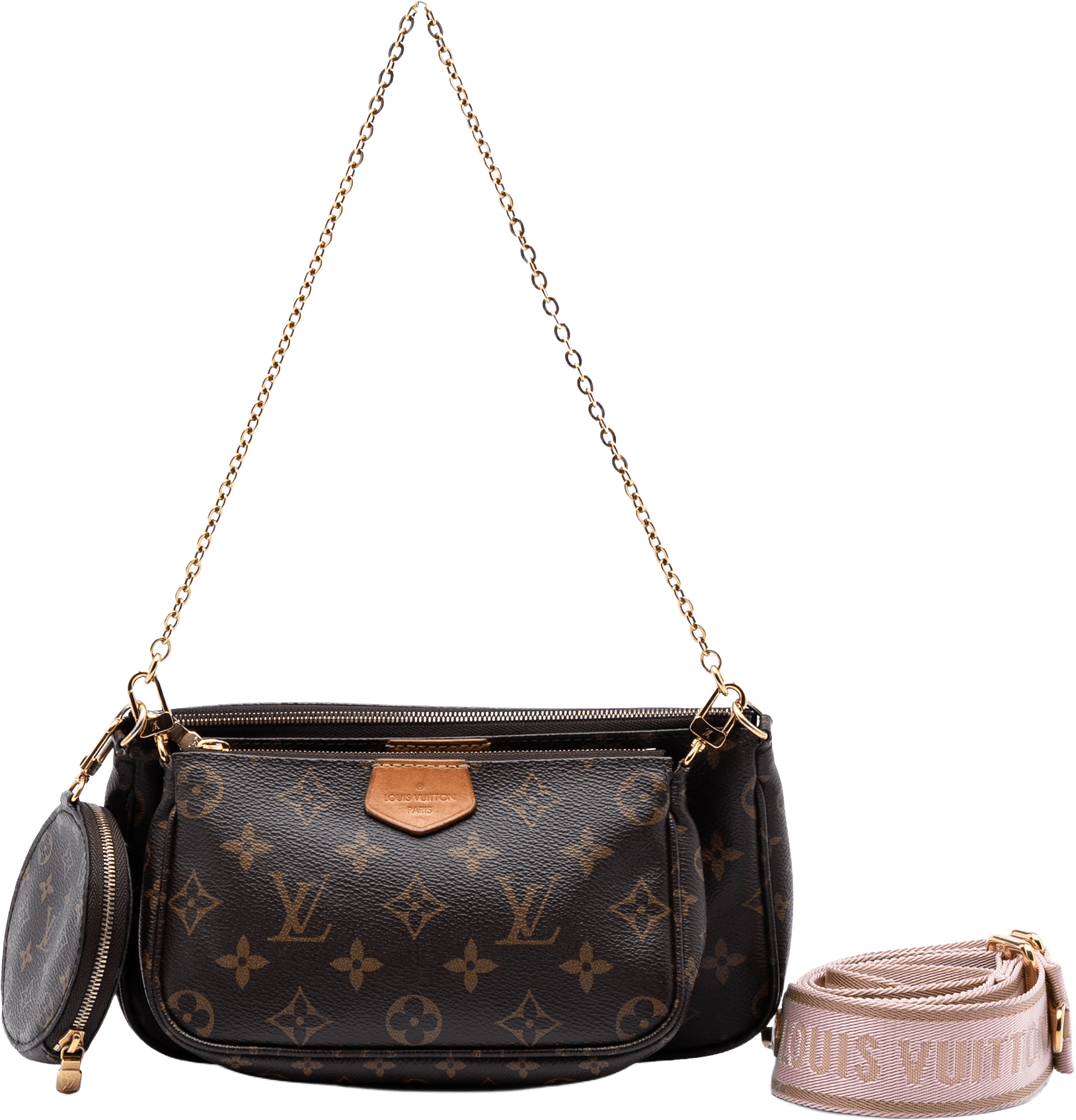 Louis Vuitton Monogram Multi Pochette Accessoires, från Luxclusif, i färgen brown.