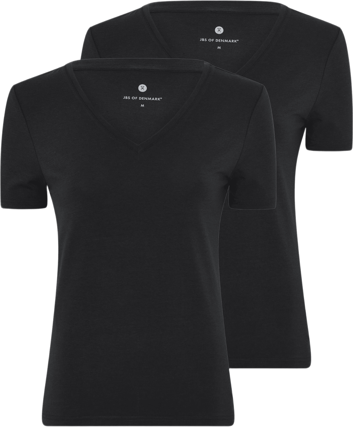 2-pack V-neck T-shirt ”slim Fit” - Bambu, från JBS of Denmark, i färgen black.