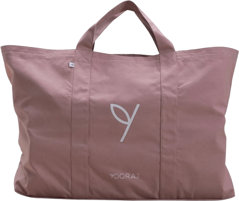 Yogaväska Mats & Props Bag, från Yogiraj, i färgen heather pink.