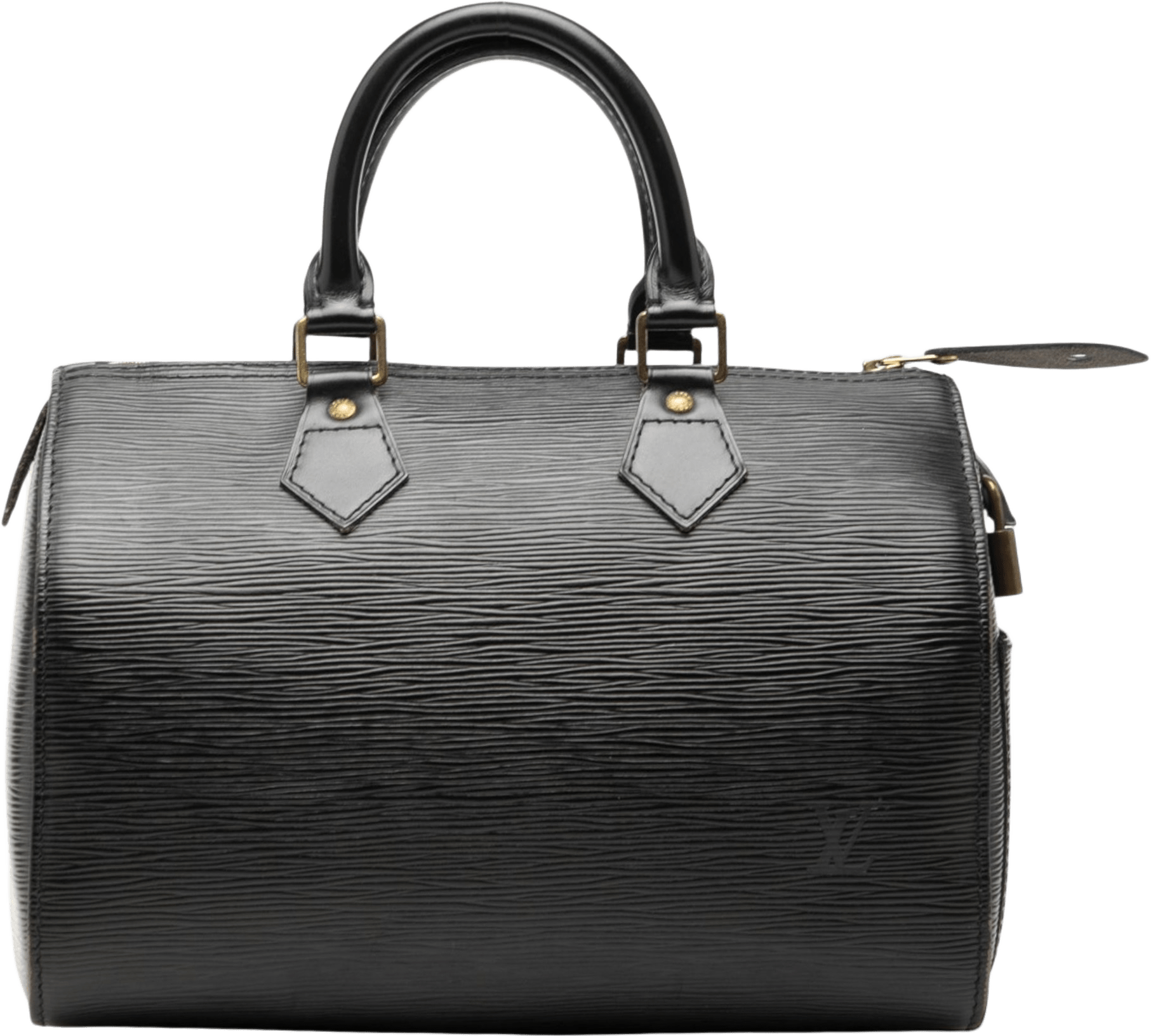 Louis Vuitton Epi Speedy 25, från Luxclusif, i färgen black.
