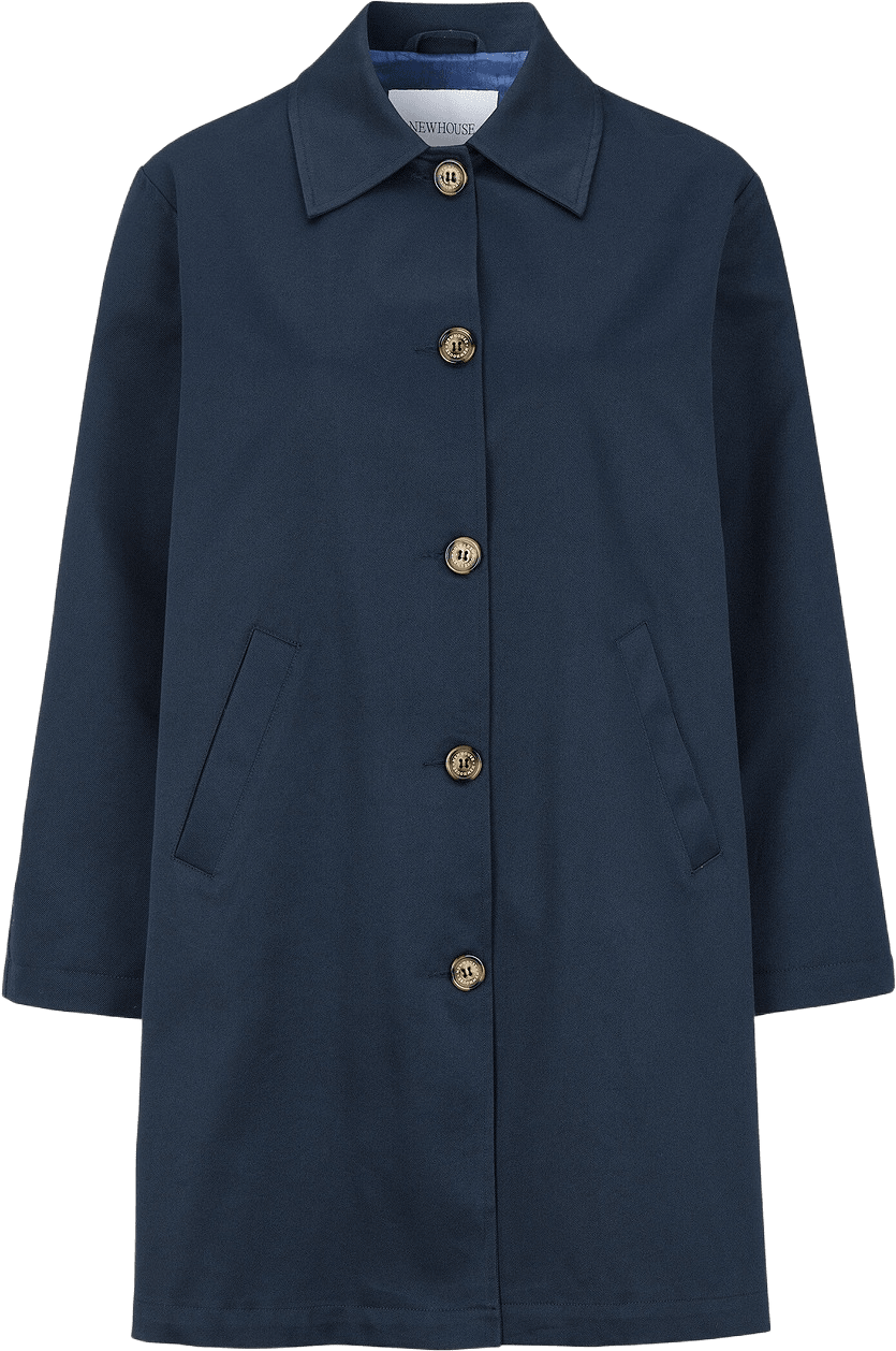 Verona Car Coat, från Newhouse, i färgen marinblå.
