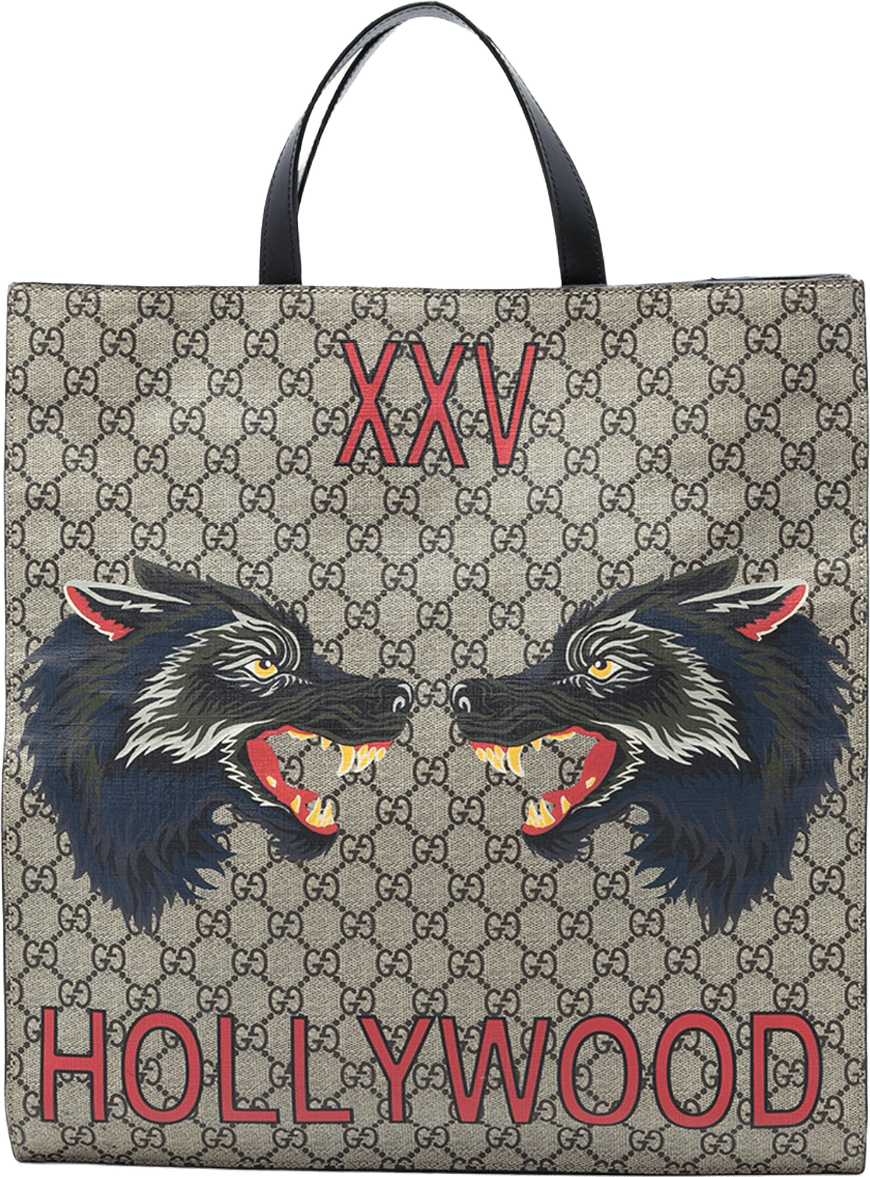 Gucci Gg Supreme Wolf Tote, från Luxclusif, i färgen beige.