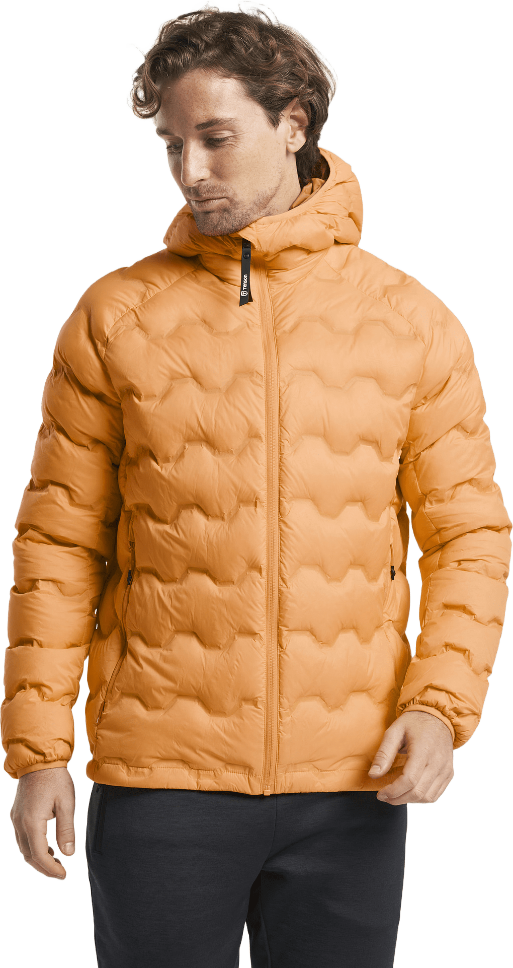 Txlite Shibui Down Jacket Men, från Tenson, i färgen mörkorange.