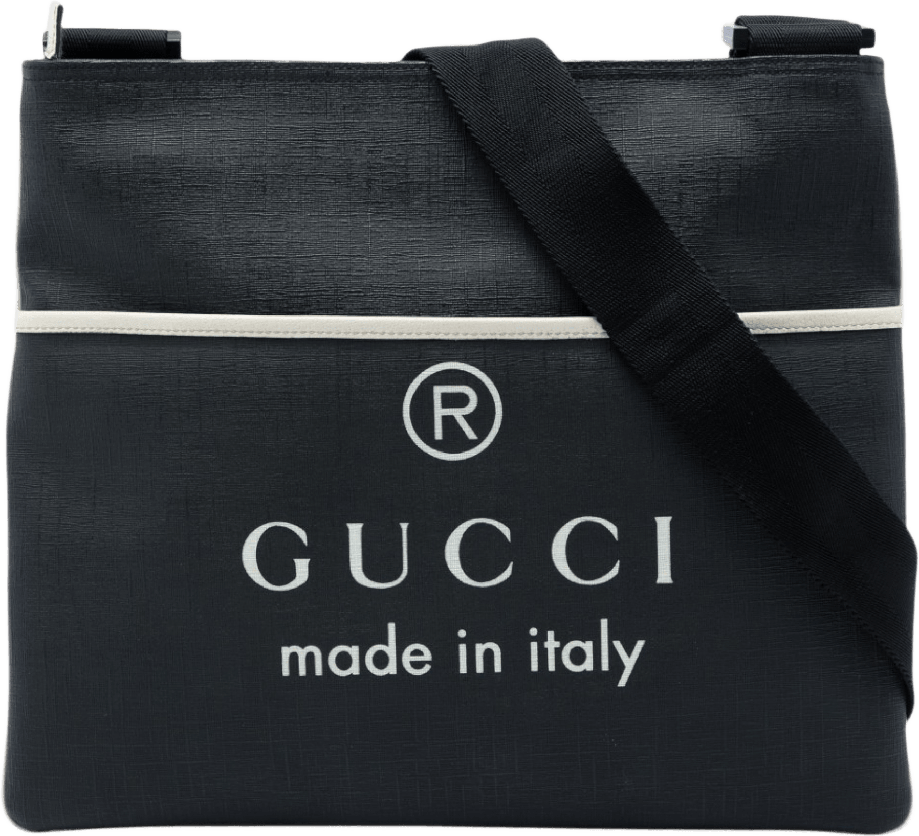 Gucci Gg Supreme Trademark Logo Crossbody, från Luxclusif, i färgen svart.
