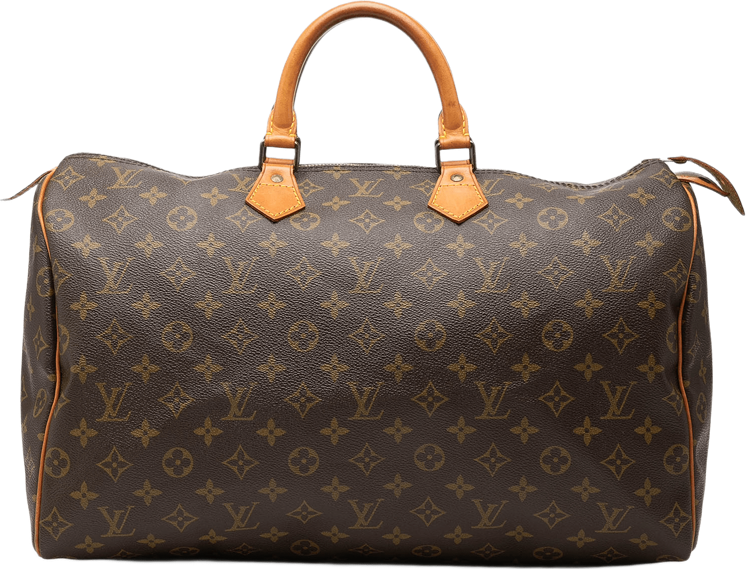 Louis Vuitton Monogram Speedy 40, från Luxclusif, i färgen brun.