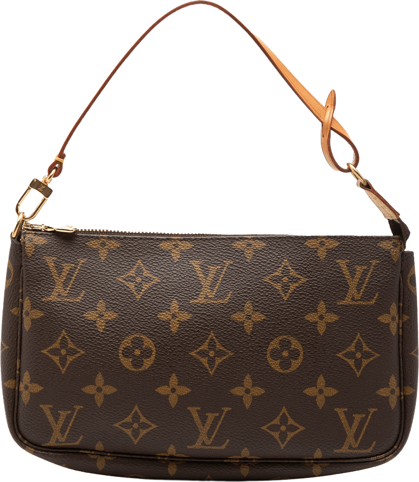 Louis Vuitton Monogram Pochette Accessoires, från Luxclusif, i färgen brown.
