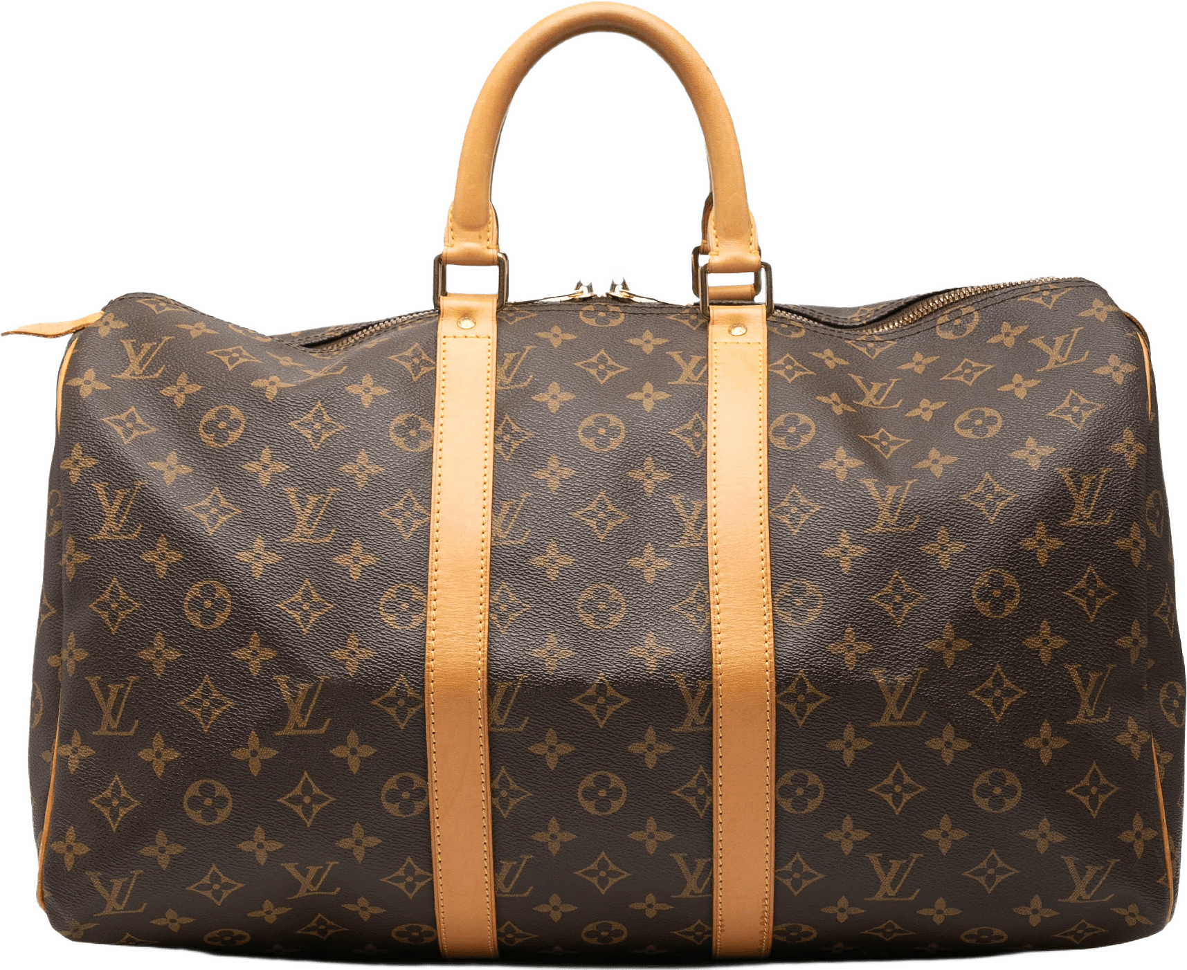 Louis Vuitton Monogram Keepall 45, från Luxclusif, i färgen brown.