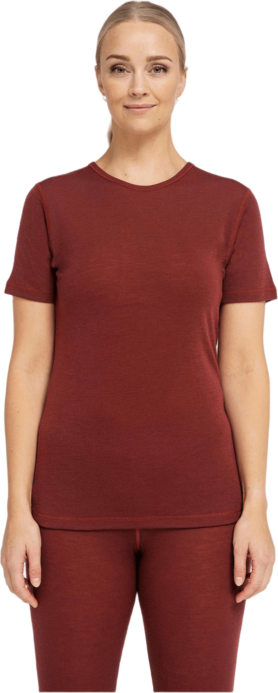 100% Merinoull, T-shirt, Marinblått