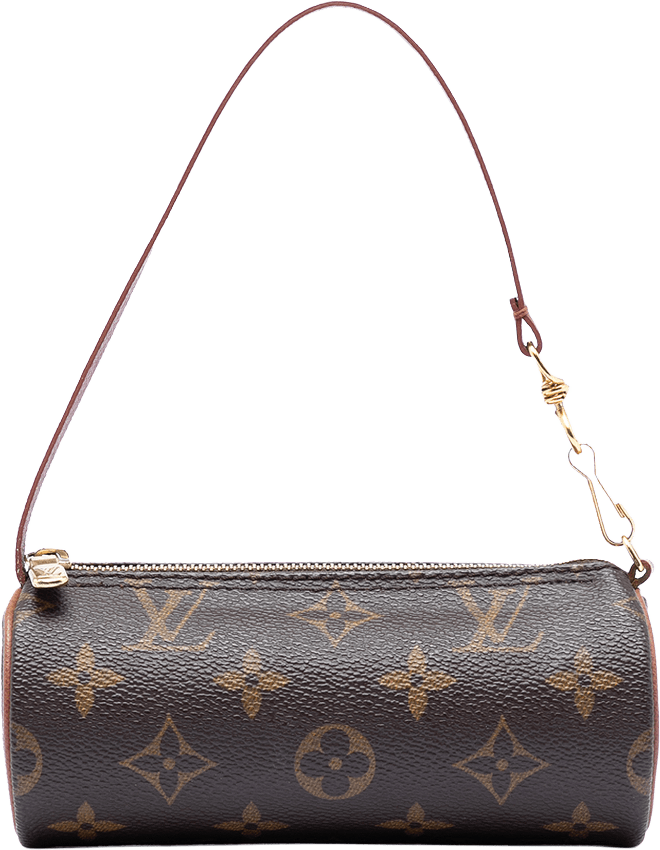 Louis Vuitton Monogram Papillon Pochette, från Luxclusif, i färgen brown.