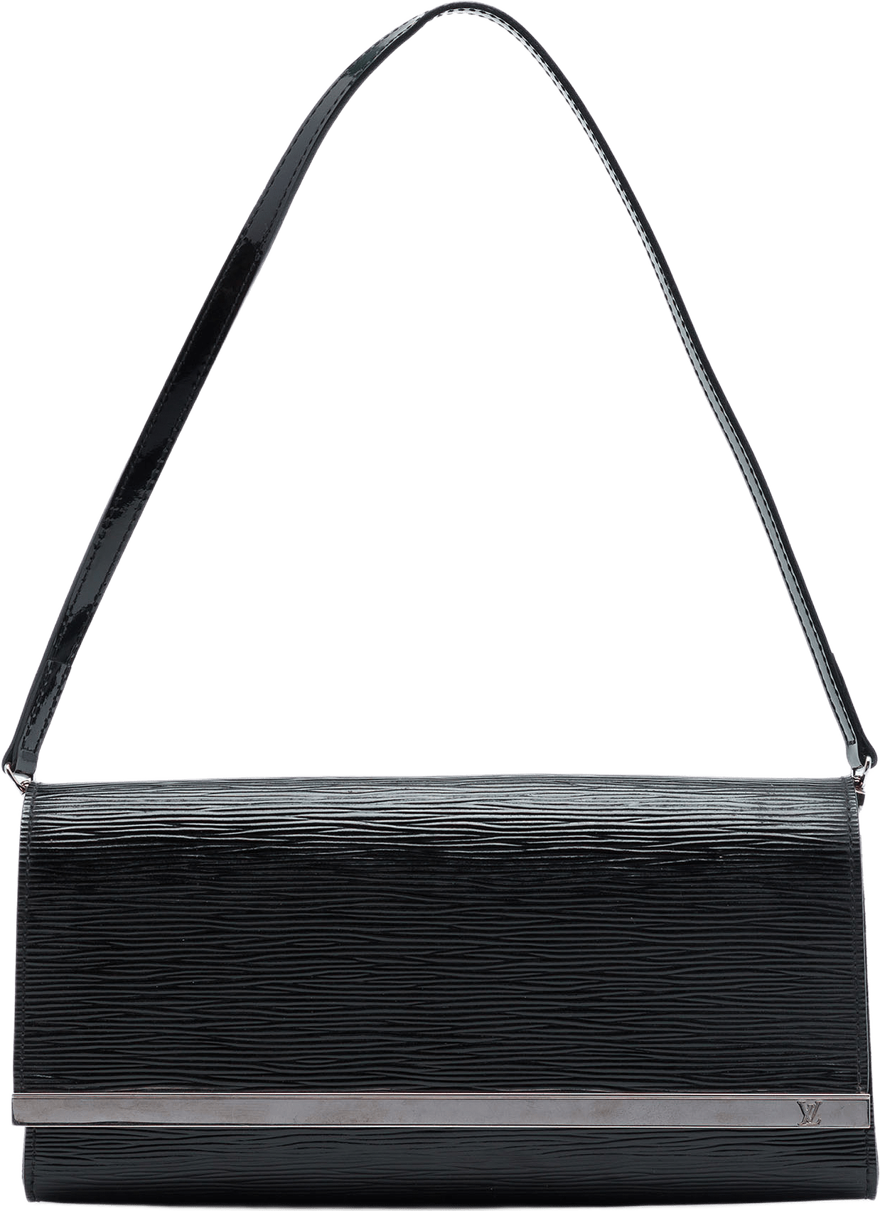 Louis Vuitton Electric Epi Sevigne Clutch, från Luxclusif, i färgen svart.